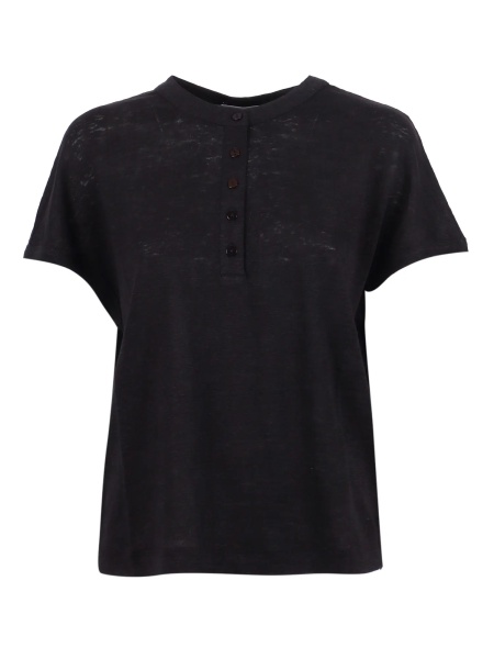 Tricou Polo Linen jersey Henley shirt with buttons