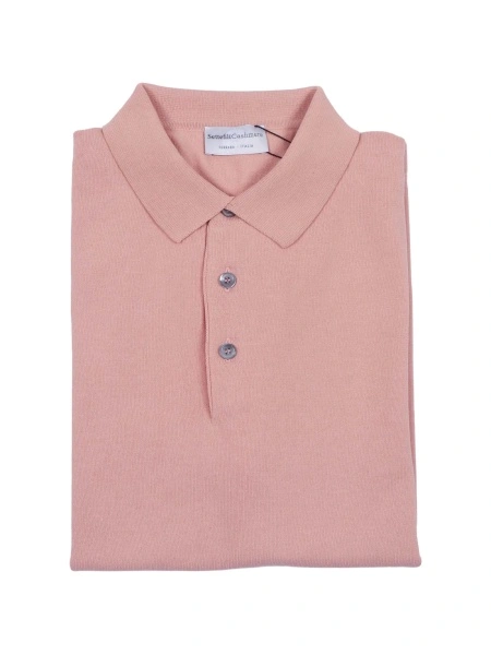 Tricou Polo SETTE FILI CASHMERE roz