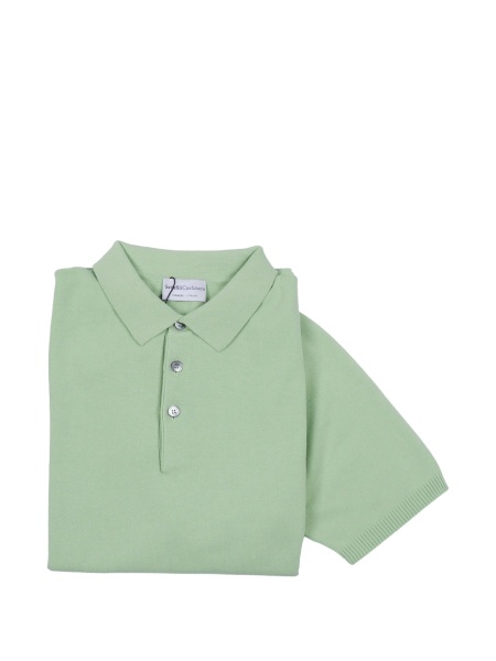 Tricou Polo SETTE FILI CASHMERE verde