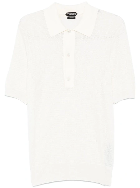 Tricou Polo Tom Ford alb