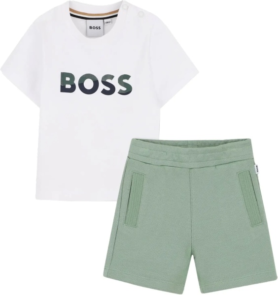 Tricou Set T-Shirt Logo E Bermuda