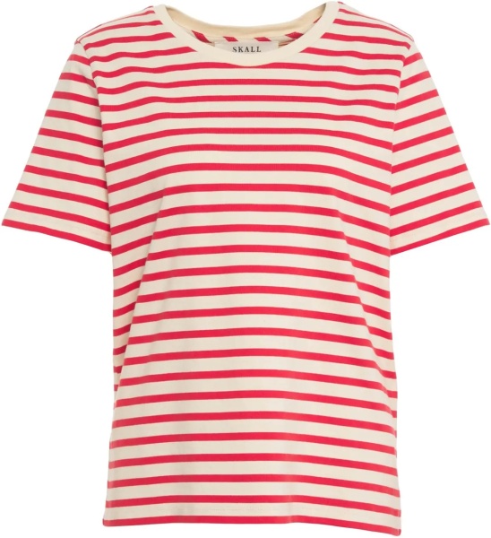 Tricou Striped t-shirt 'Marron'