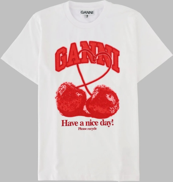 Tricou T-Shirt Con Stampa Ciliegia