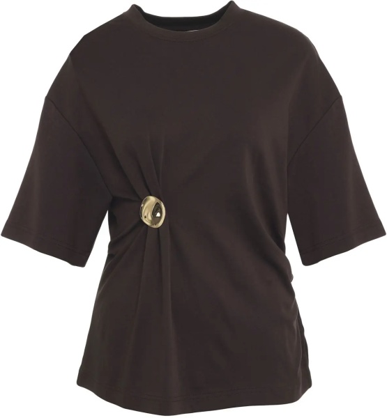 Tricou T-shirt with brooch 'Enora'