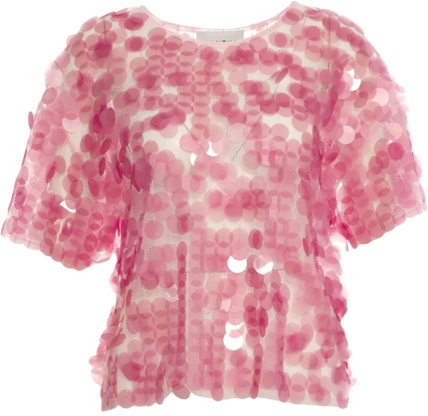 Tricou T-shirt with sequins 'Belmira'