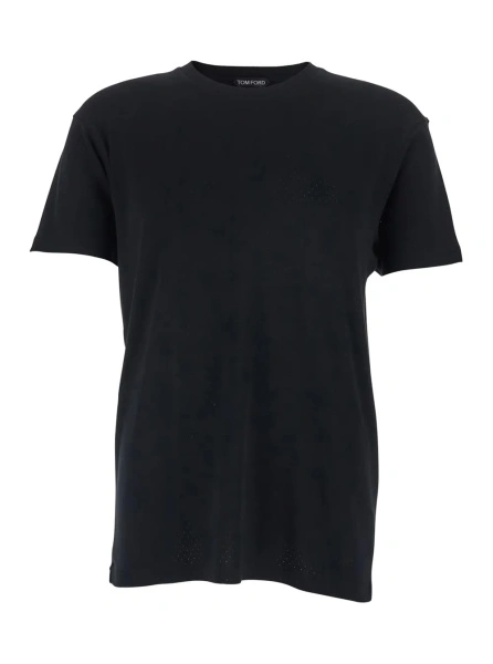 Tricou Tom Ford negru din bumbac