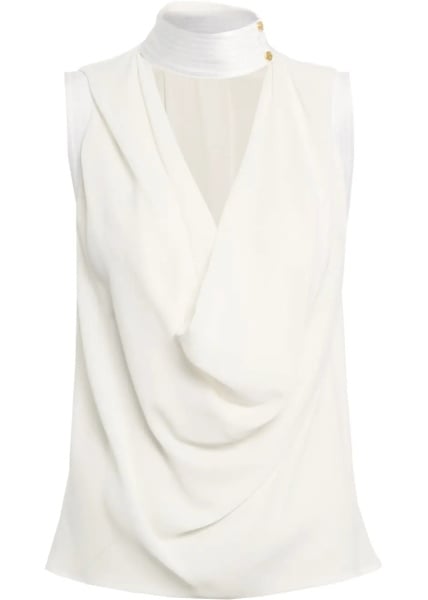 Tricou Top with cowl neck