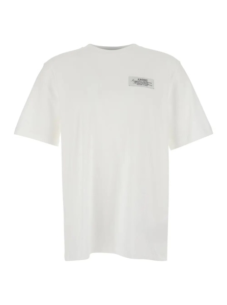 Tricou White T-Shirt with Spirit Print on the Front in Cotton for Men