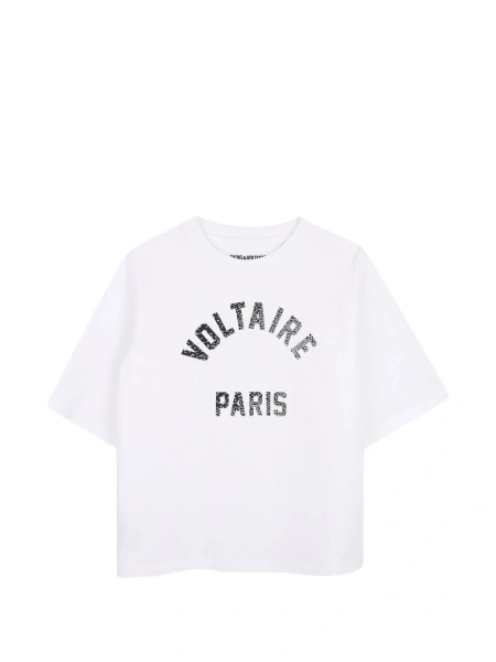 Tricou Zadig & Voltaire alb din bumbac