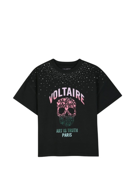 Tricou Zadig & Voltaire negru din bumbac organic