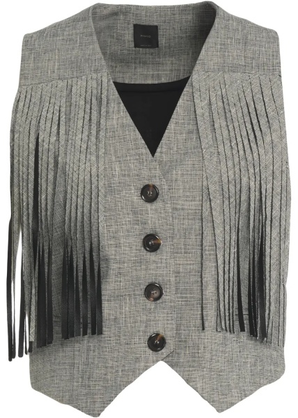 Vesta Vest with fringe detail