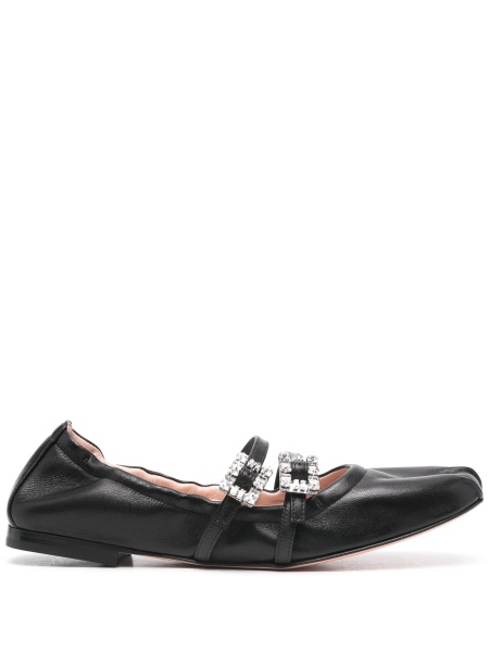 Balerini Roger Vivier negri din piele