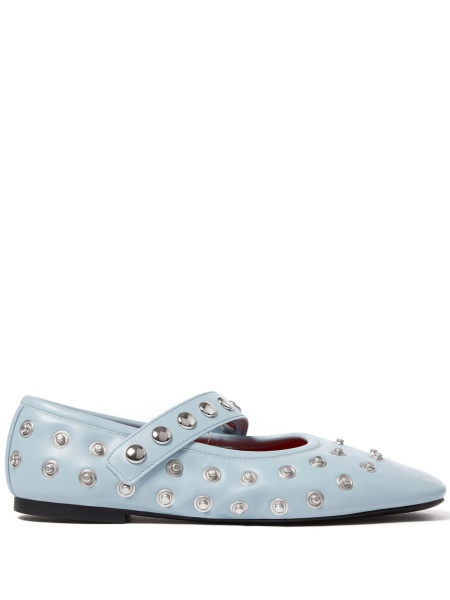Balerini Stella McCartney albastri din poliuretan si polyester