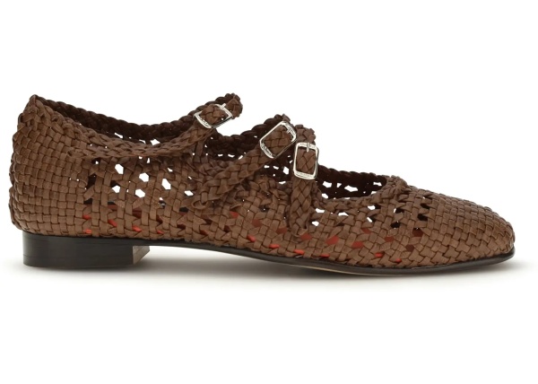Balerini Woven leathe Mary Jane Ballerinas