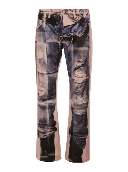 Blugi Acne Studios multicolor din denim