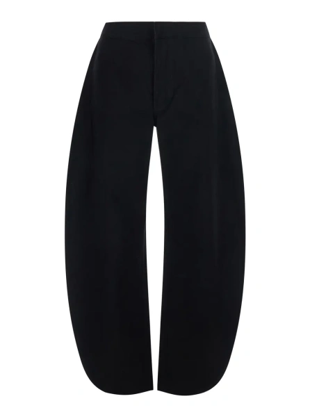 Blugi Black denim pants with elegant details and soft fabric, color black, women