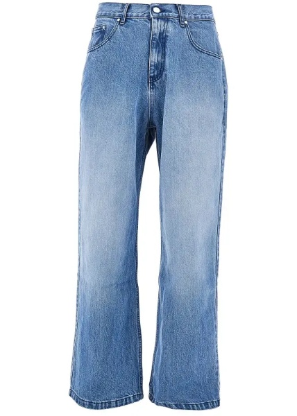 Blugi Circle Logo embroidery Relaxed Fit jeans