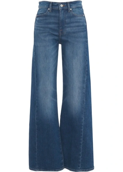Blugi drepti 7 For All Mankind albastri 'Lotta Tailorless'