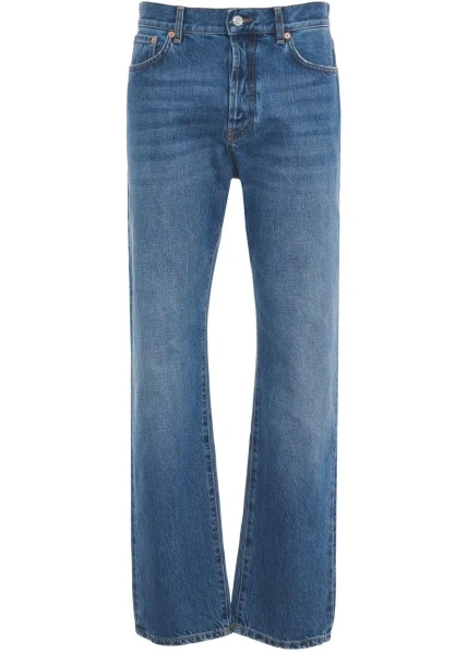 Blugi drepti Department Five albastri din denim 'Bowl Pant 5TK'