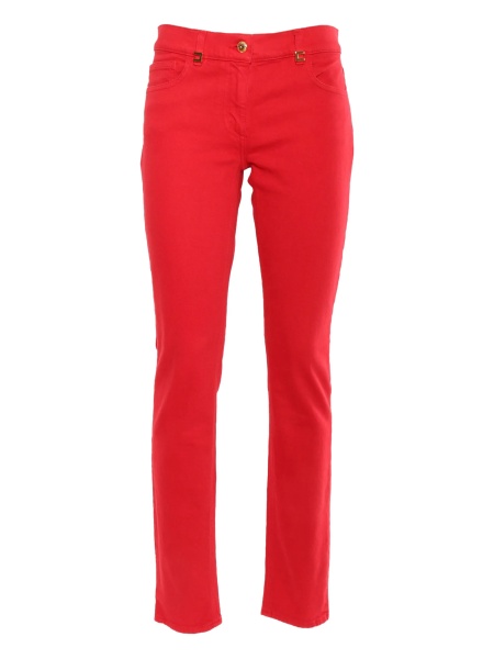 Blugi drepti Elisabetta Franchi rosii