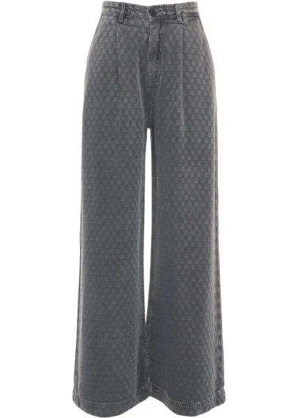 Blugi drepti Munthe gri din denim