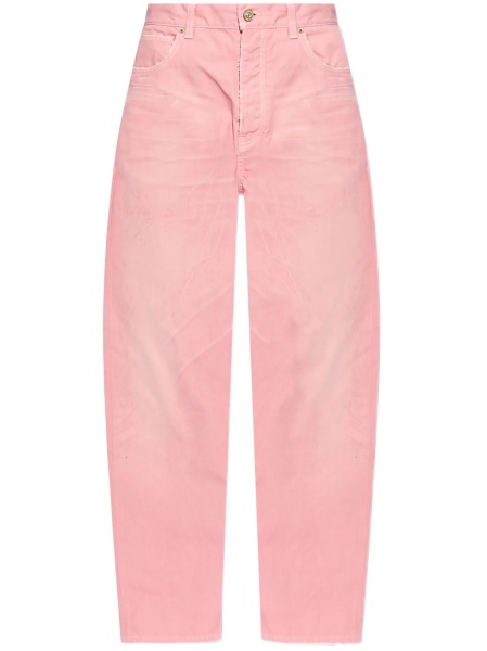 Blugi evazati Balenciaga roz