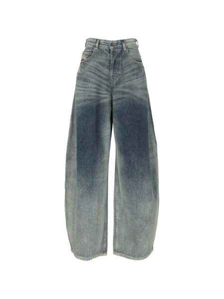 Blugi evazati Diesel albastri