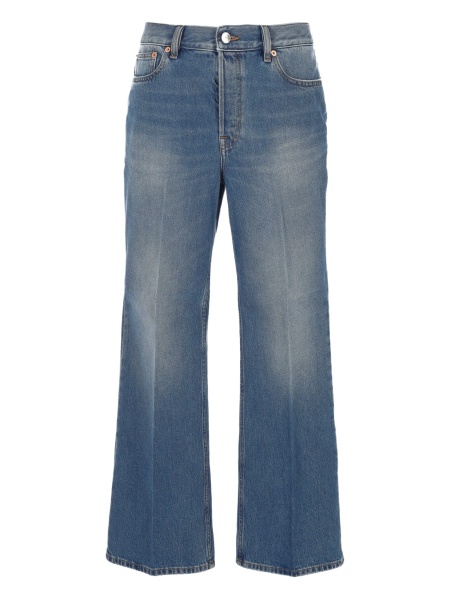 Blugi evazati Gucci albastri