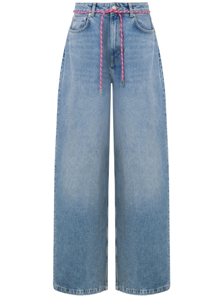 Blugi evazati MOSCHINO JEANS albastri