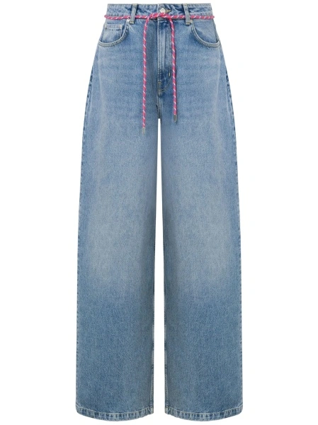 Blugi evazati MOSCHINO JEANS albastri