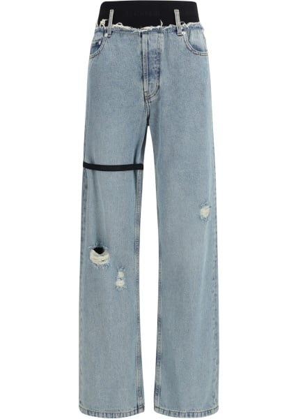 Blugi High-waisted Jeans with elastic