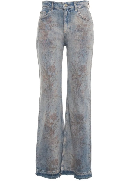 Blugi Jeans with floral print