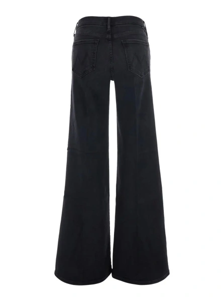 Blugi MOTHER gri din denim 'The Roller Sneak'