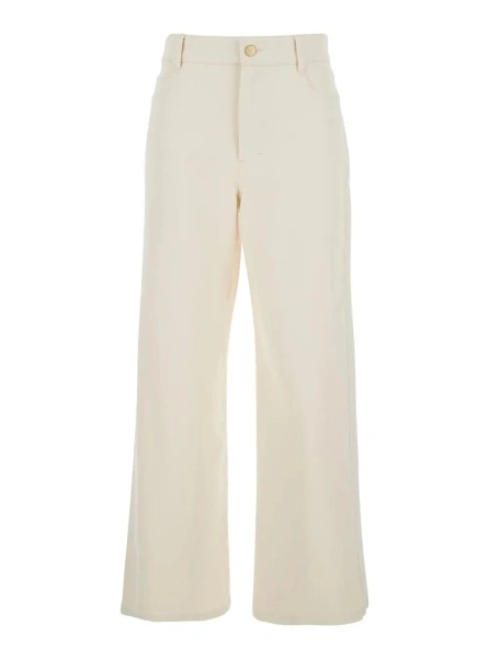 Blugi 'S MAXMARA albi din denim
