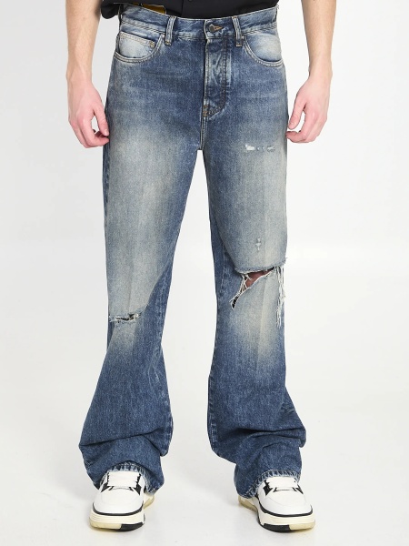 Blugi Slashed Boot Cut Jeans
