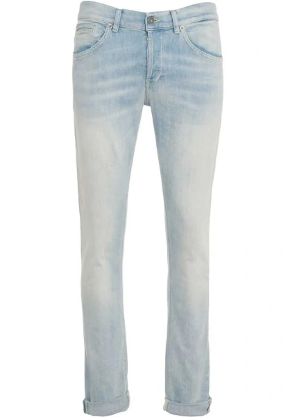 Blugi slim fit Dondup albastri din denim
