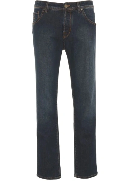 Blugi slim fit Jacob Cohen albastri 'Scott'