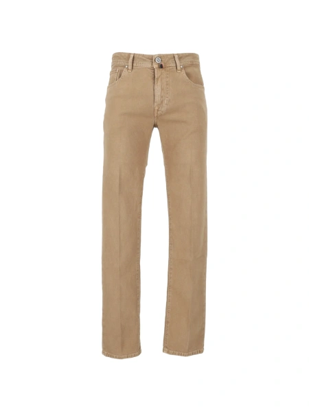 Blugi slim fit Jacob Cohen neutri din elastan si bumbac
