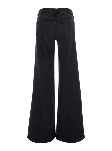 Blugi 'The Roller Sneak' Gray Jeans with Wide Leg and Logo Embroidery on the Back in Denim for Women