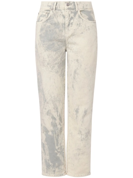 Blugi trei sferturi MOSCHINO JEANS albi