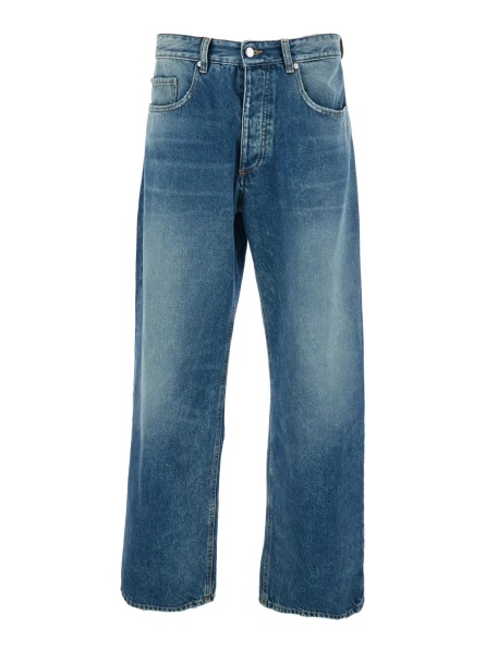 Blugi 'Will' Light-Blue 5-Pocket Jeans with Logo Patch in Cotton Denim Man