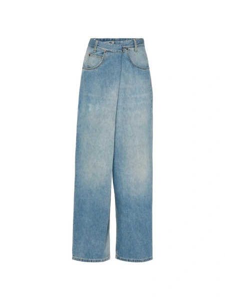 Blugi "Wrap" Wide-Leg Jeans