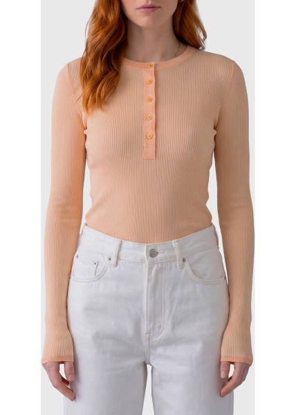 Bluza Bleached Ribbed Top