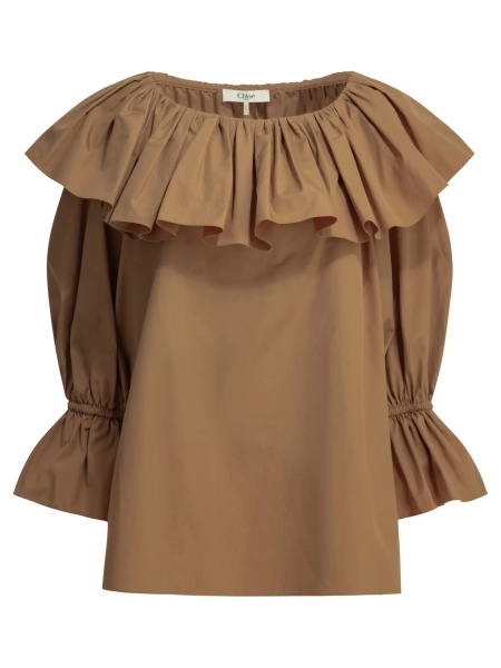 Bluza Casual top with ruffles