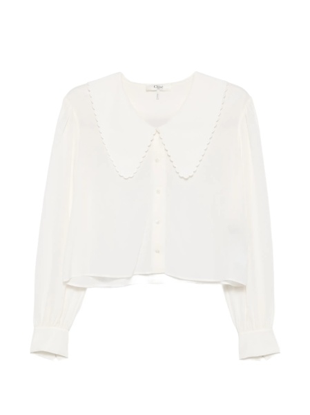 Bluza Chloe alba din matase