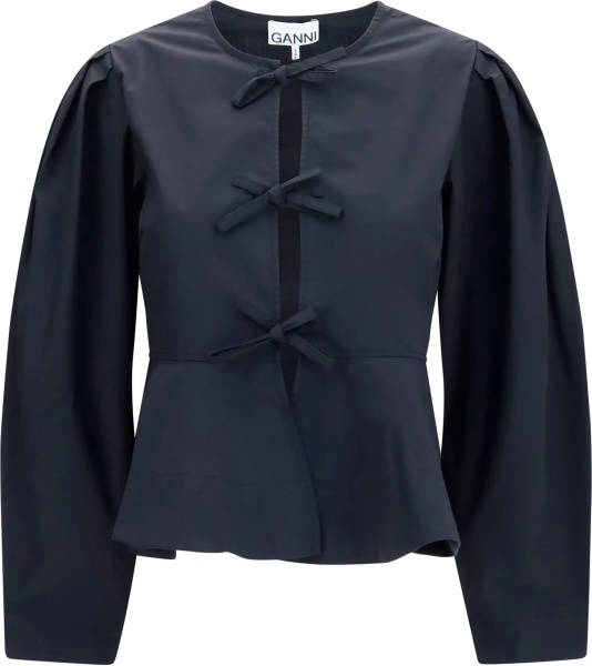 Bluza Cotton poplin Blouse with bows