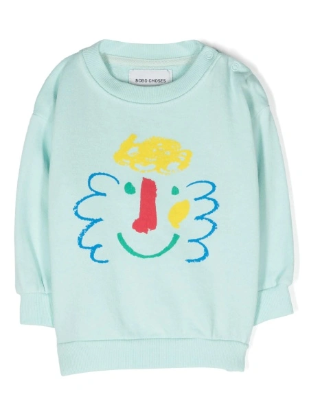 Bluza de trening Bobo Choses albastra