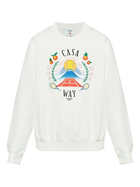 Bluza de trening Casablanca alba