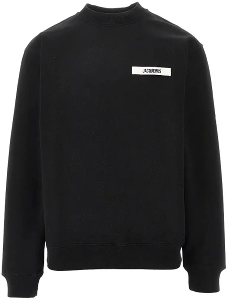 Bluza de trening JACQUEMUS neagra 'Gros Grain'