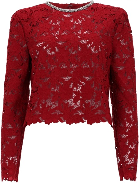 Bluza Lace Top With Crystals